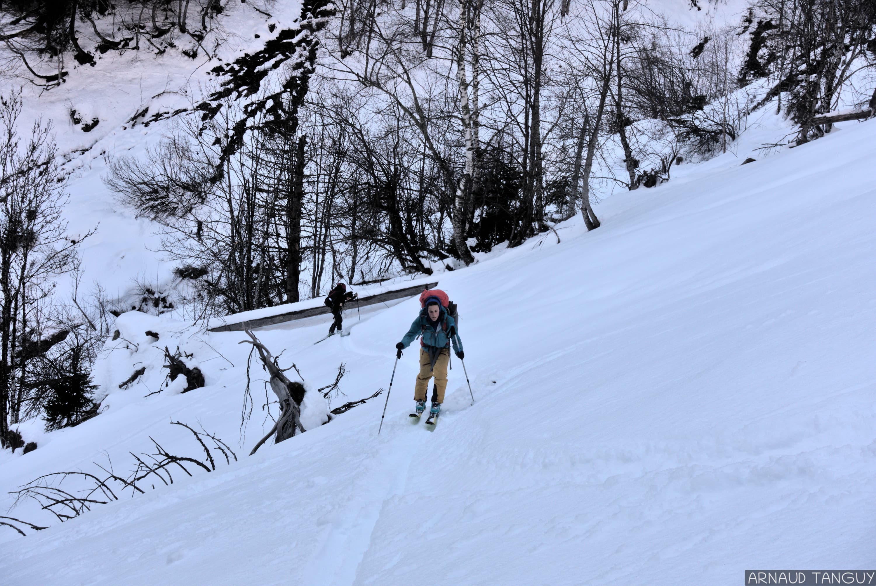 Sophie au début de la montée