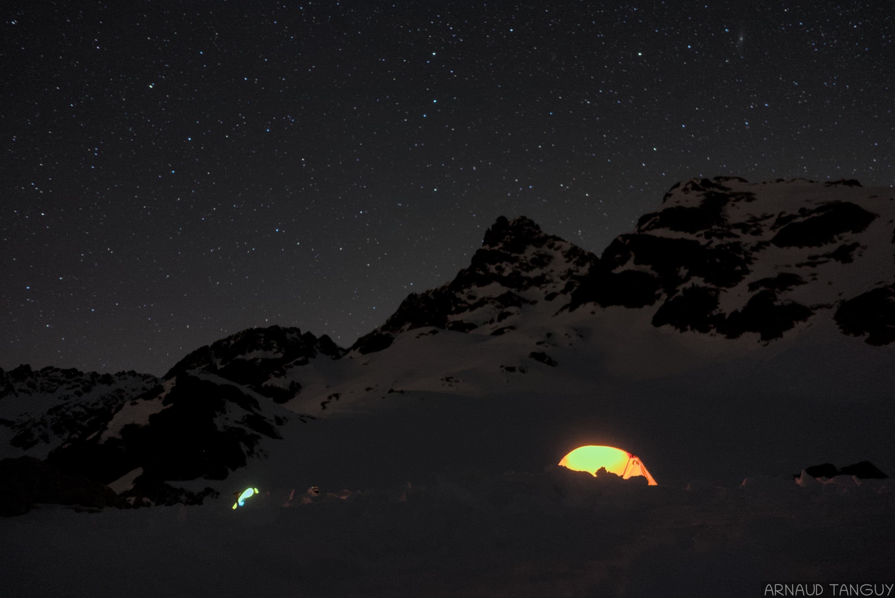 Bivouac face au Grand Pic de Belledone