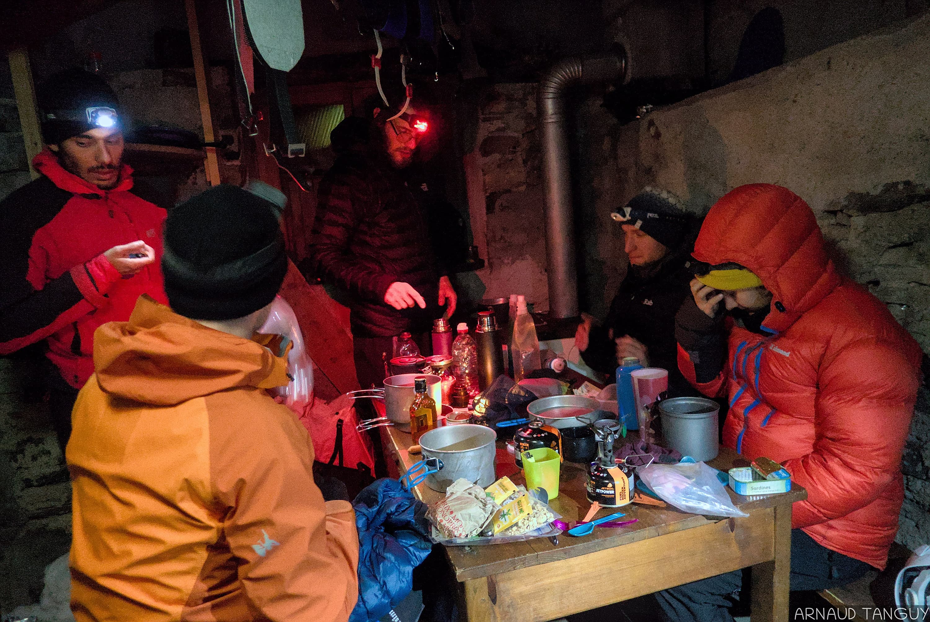 Repas à la cabane du Rif Premier