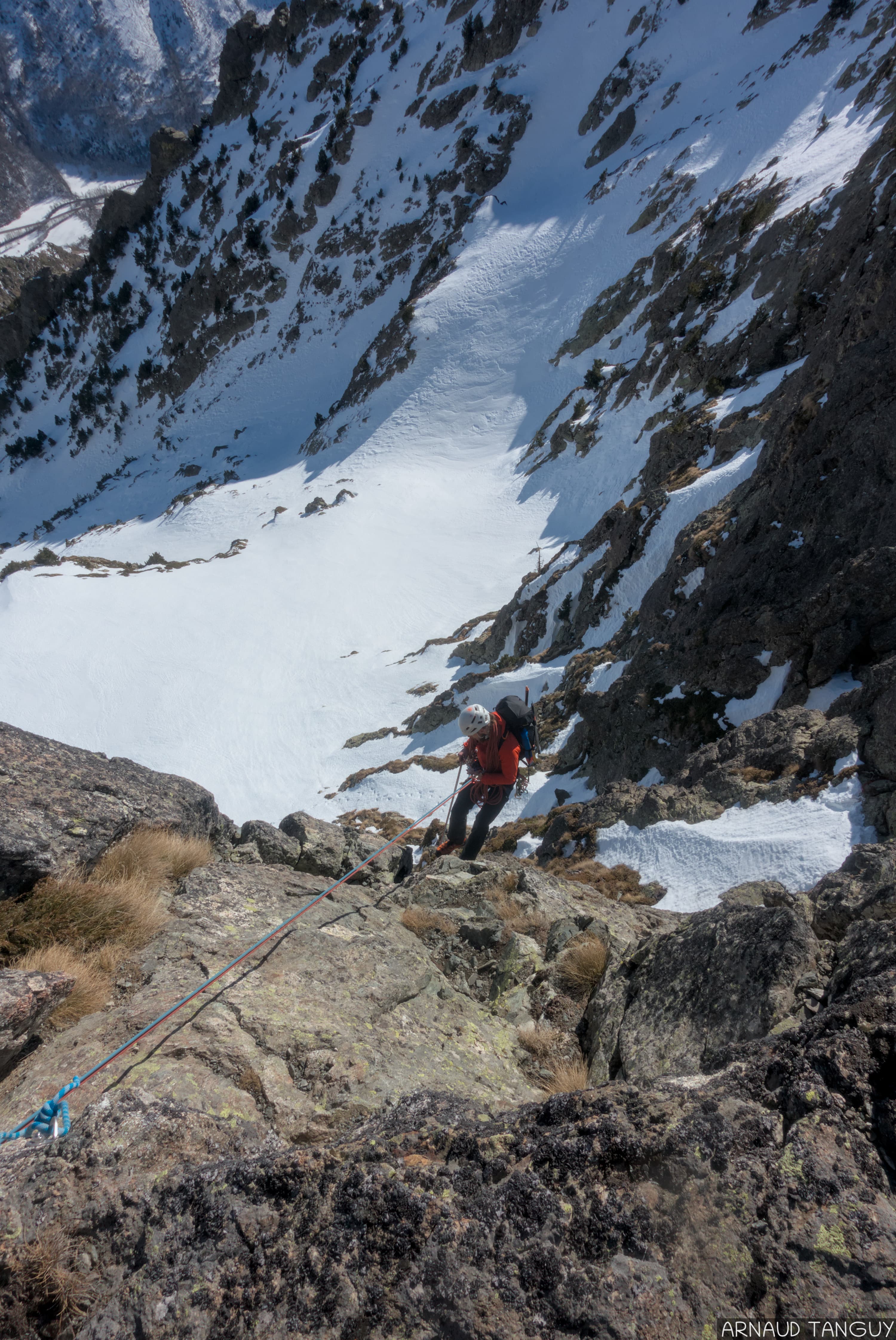 Descente en rappel