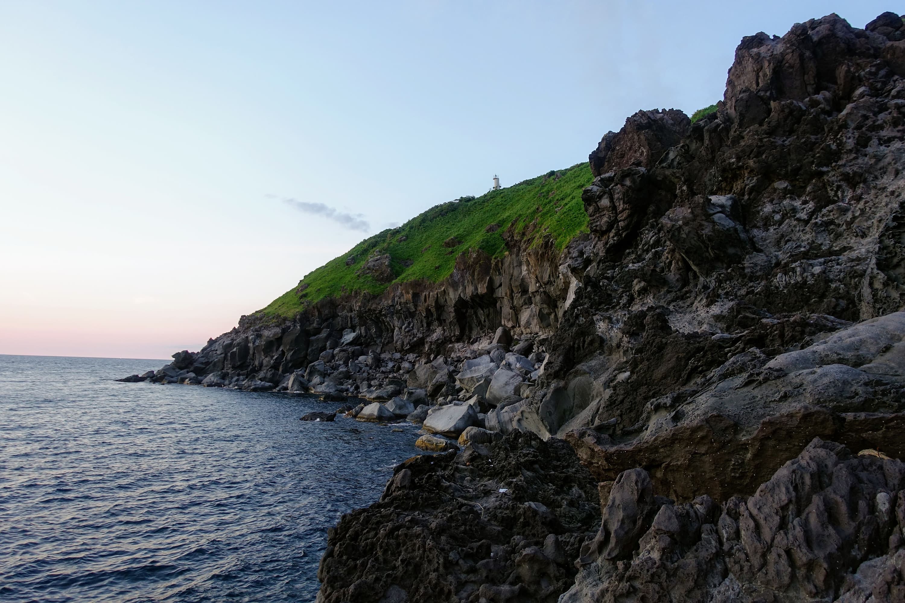 Evening light over Misaki area