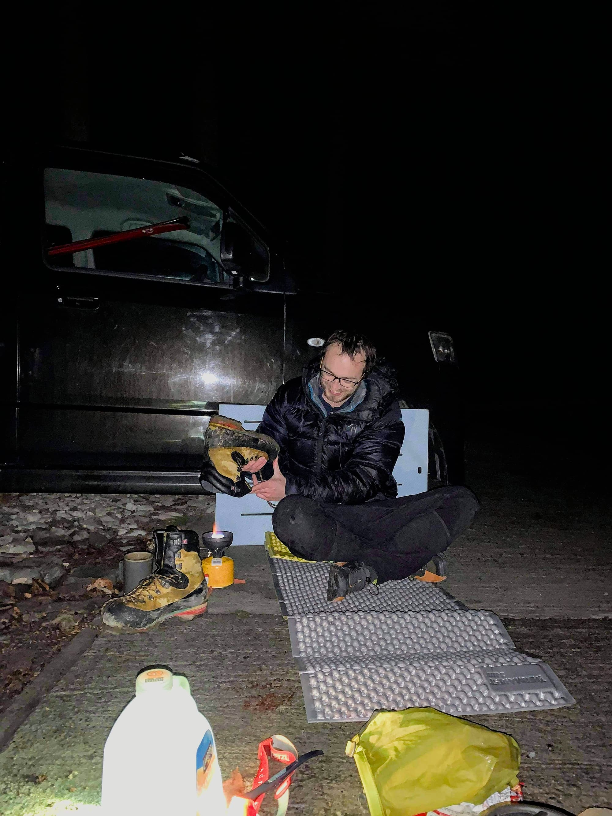 Drying shoes