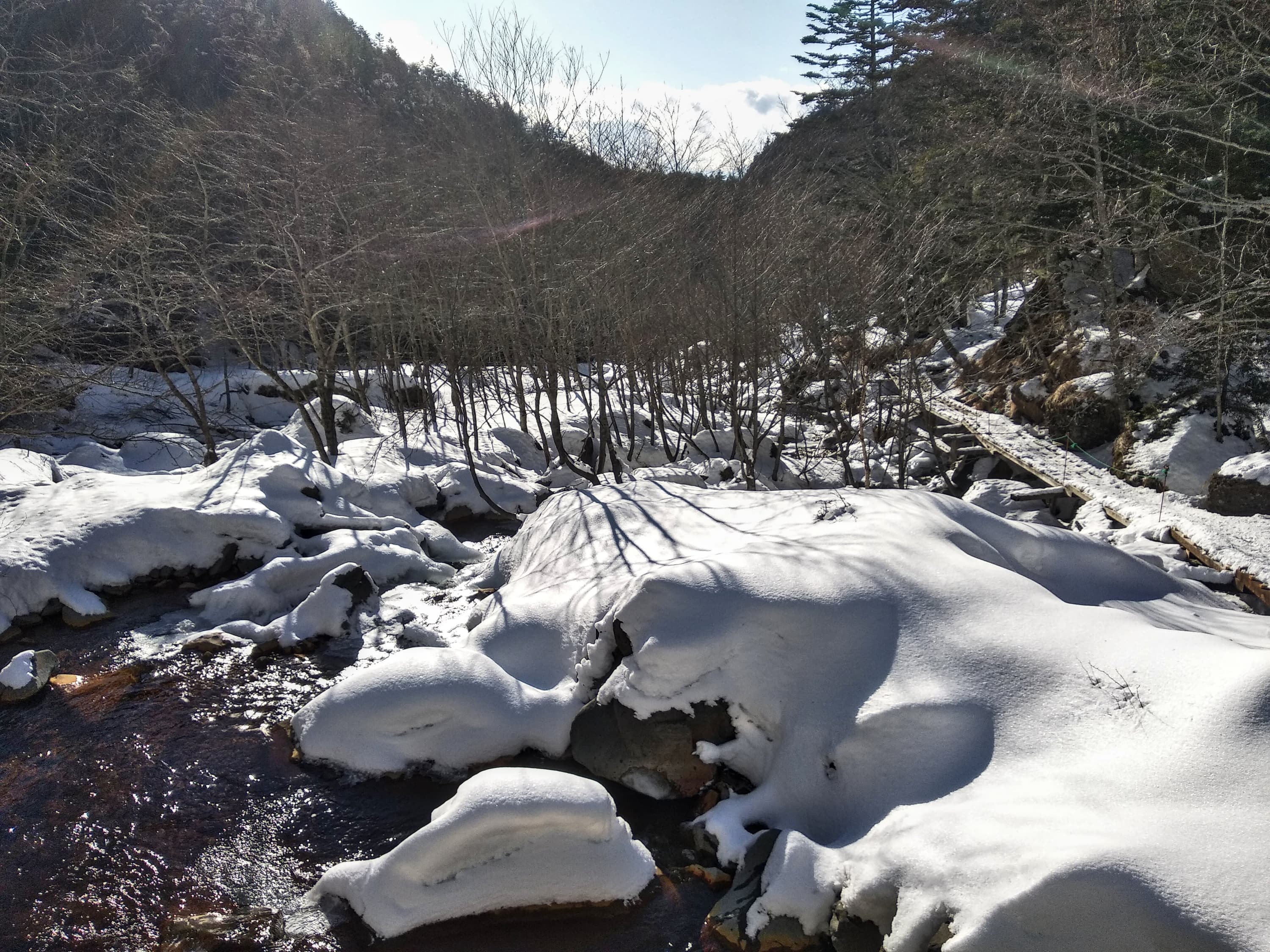 Approach towards the Akadake Kosen Hut