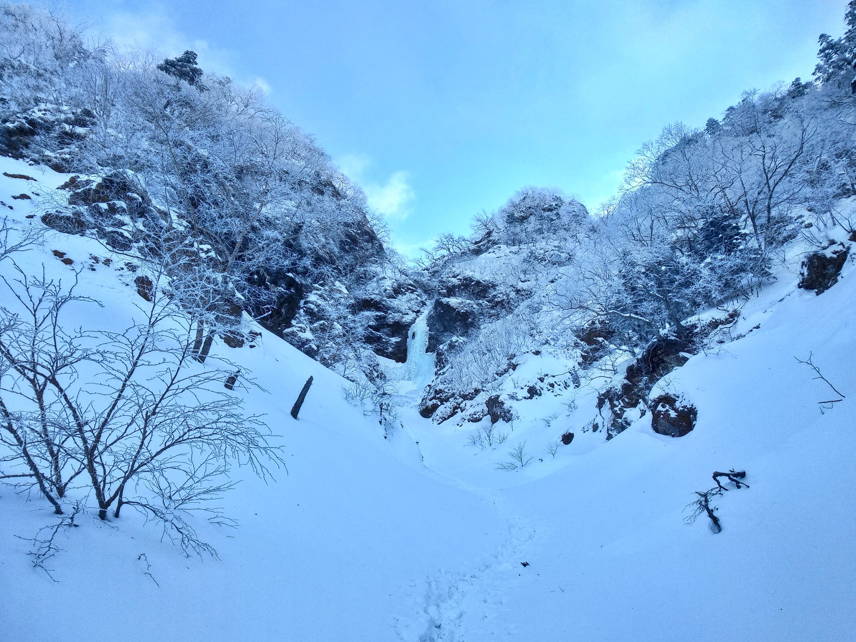 大同心 (WI4, 50m)